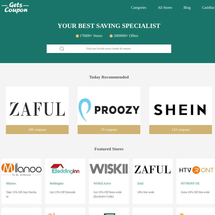 getscoupon.com homepage screenshot
