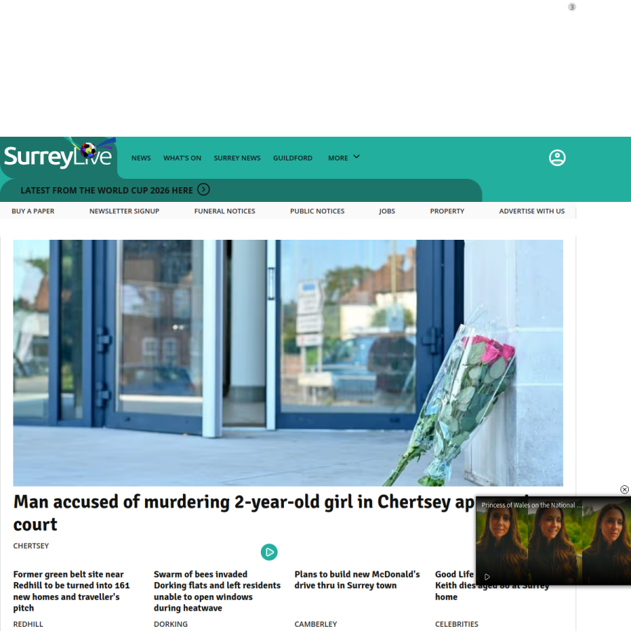getsurrey.co.uk homepage screenshot