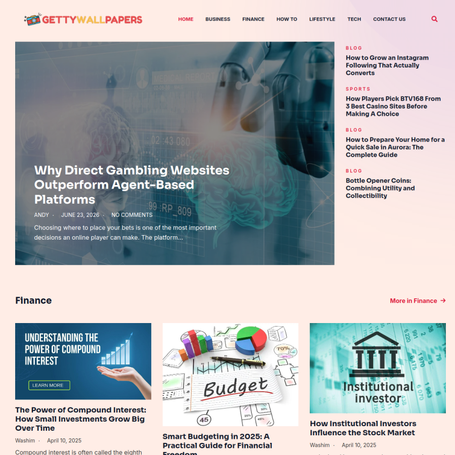 gettywallpapers.com homepage screenshot