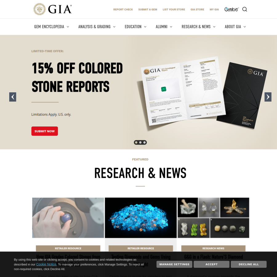gia.edu homepage screenshot
