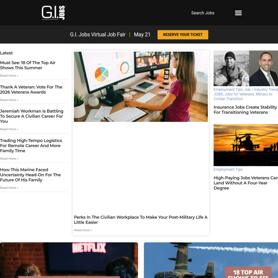 gijobs.com homepage screenshot