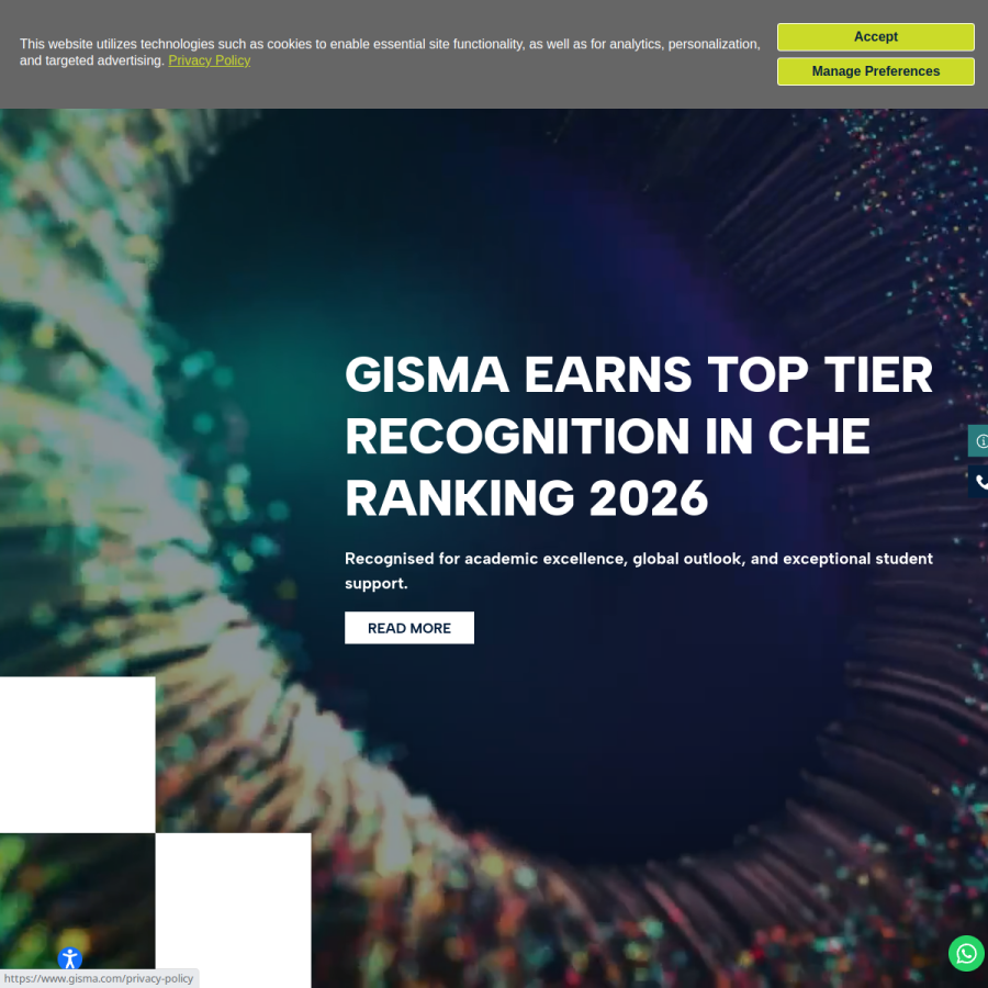 gisma.com homepage screenshot