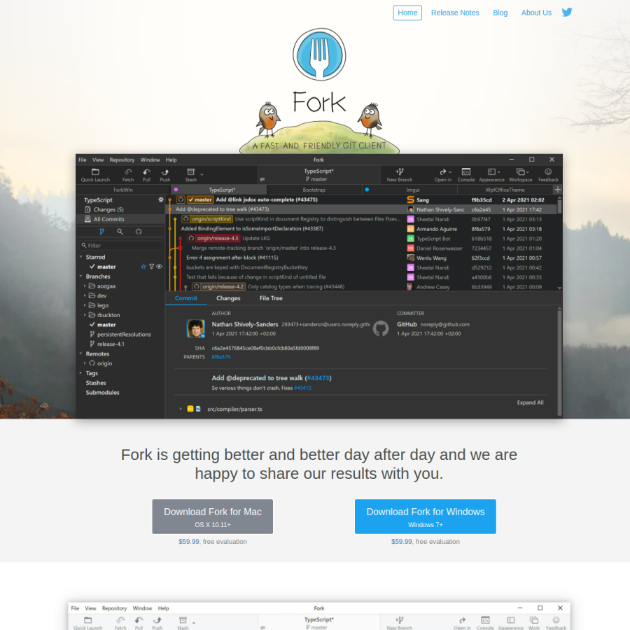 git-fork.com homepage screenshot