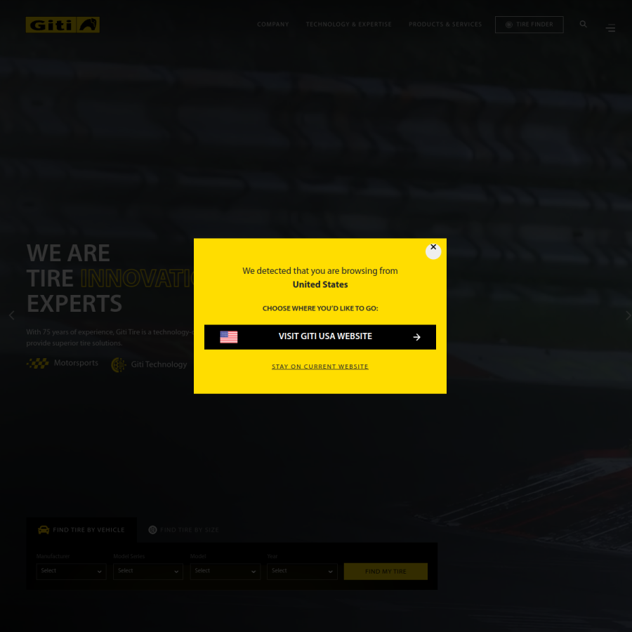 giti.com homepage screenshot