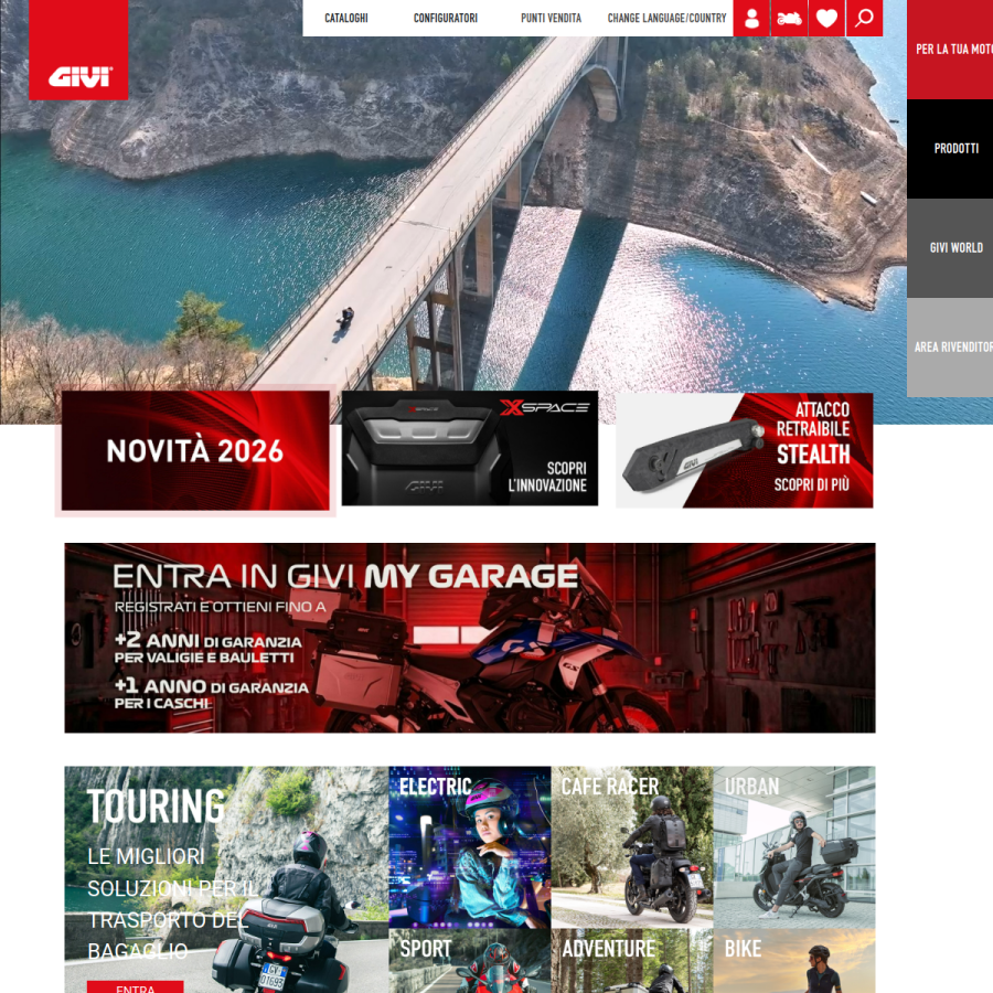 givi.it homepage screenshot