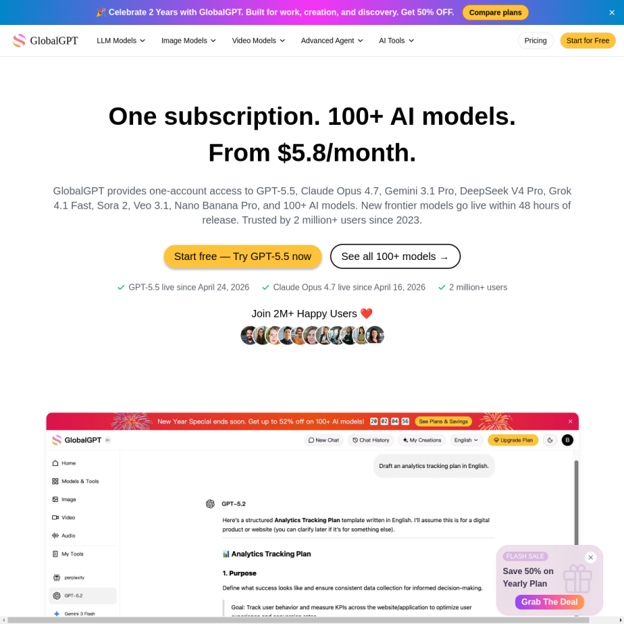 glbgpt.com homepage screenshot