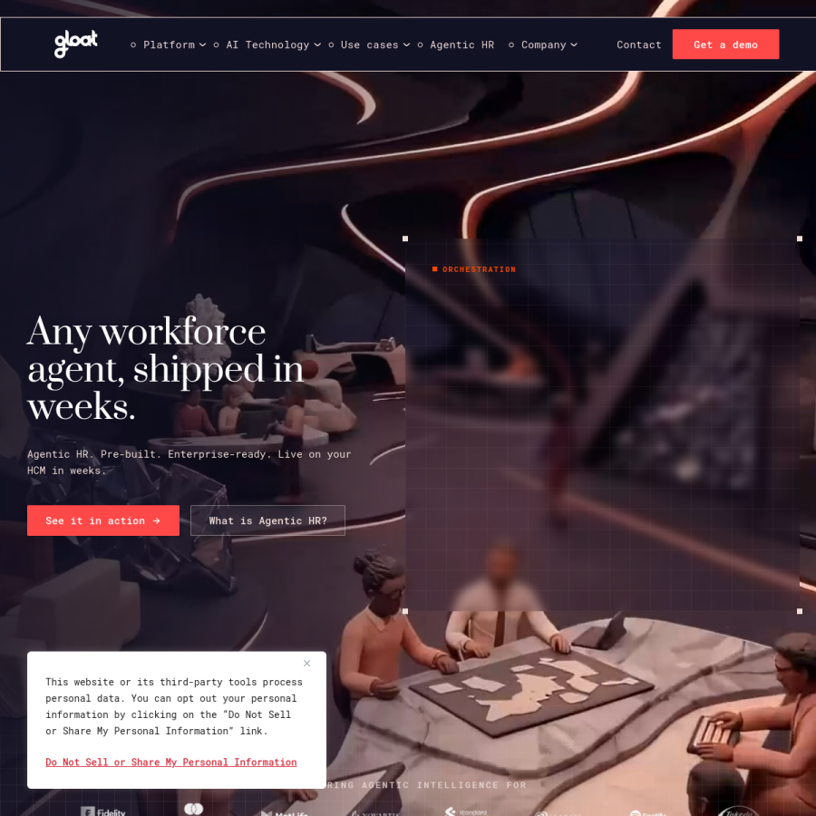 gloat.com homepage screenshot