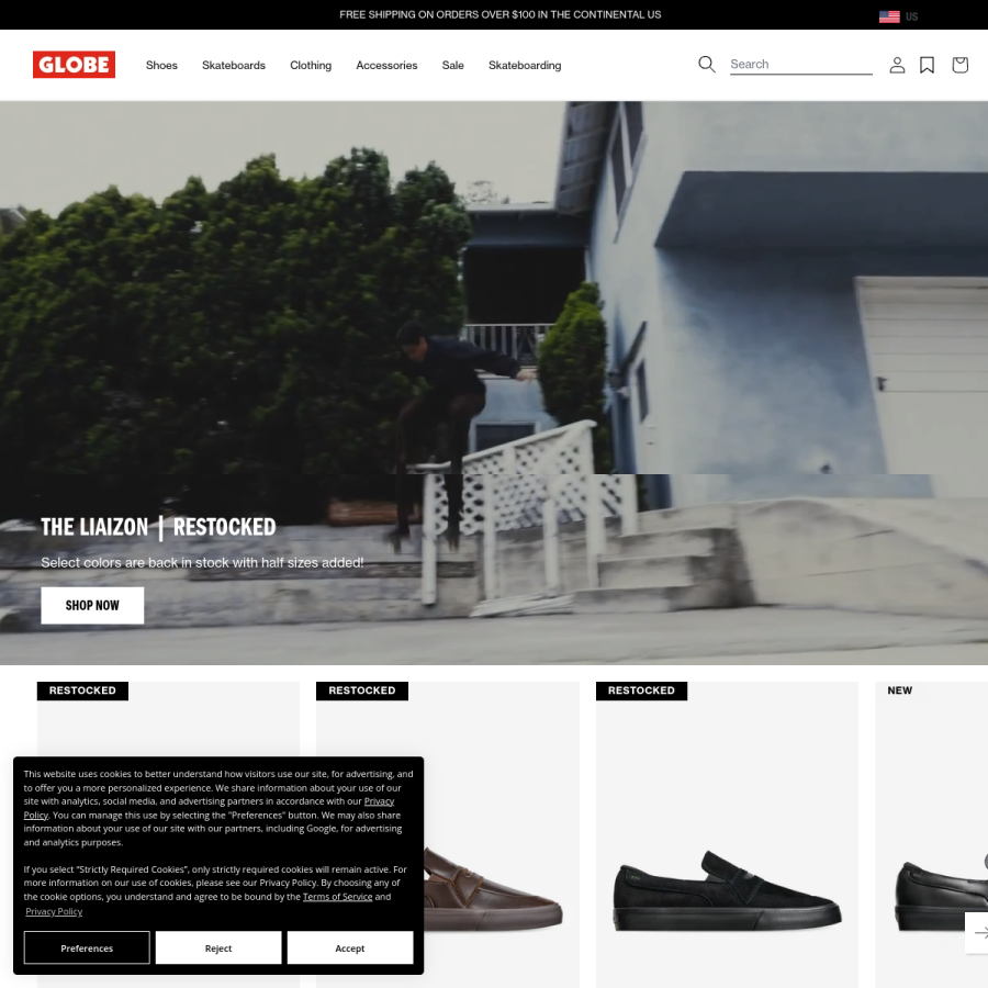 globebrand.com homepage screenshot
