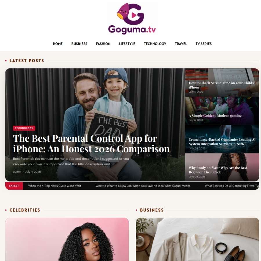 goguma.tv homepage screenshot
