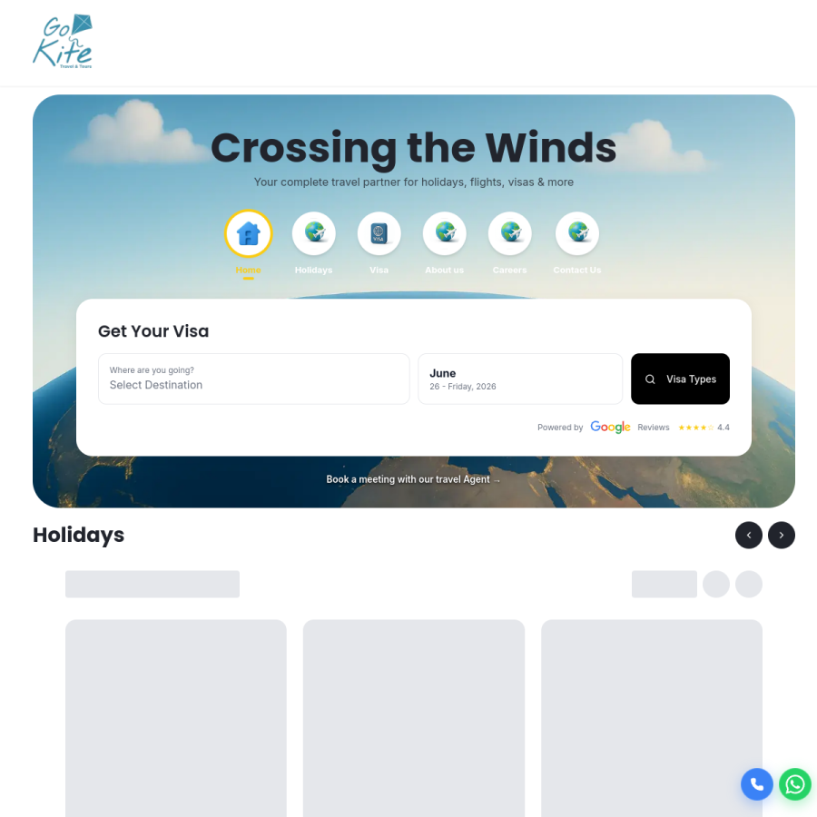 gokitetours.com homepage screenshot