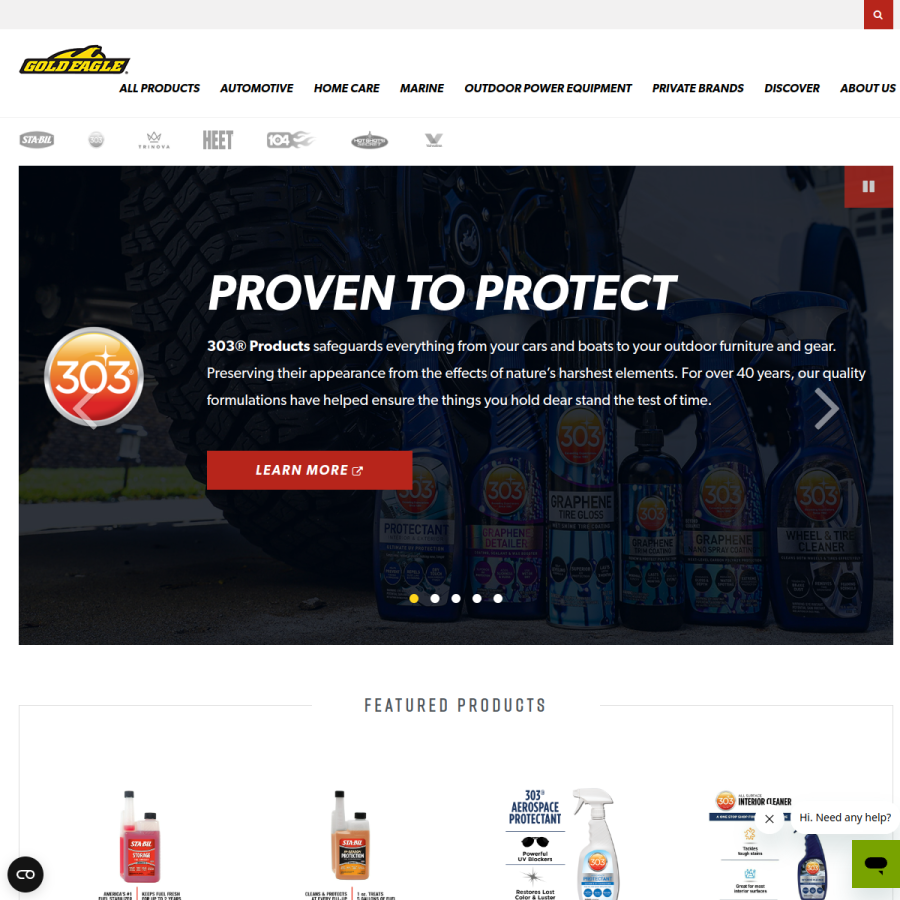 goldeagle.com homepage screenshot