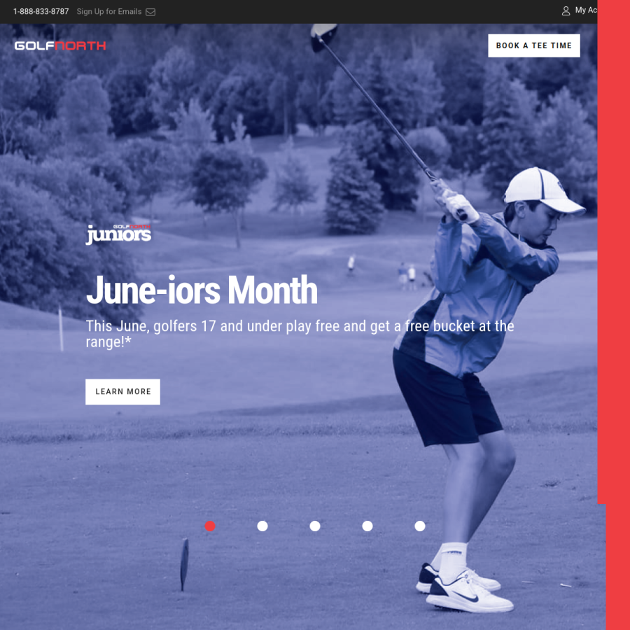 golfnorth.ca homepage screenshot