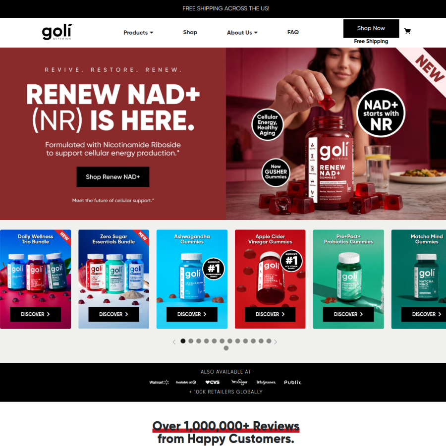 goli.com homepage screenshot