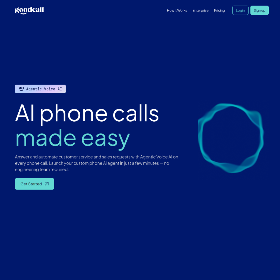goodcall.com homepage screenshot