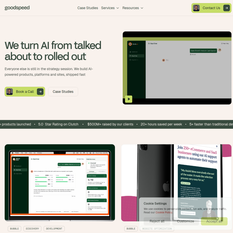 goodspeed.studio homepage screenshot