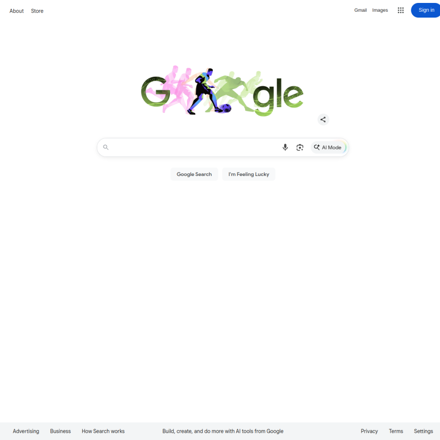 google.co.in homepage screenshot