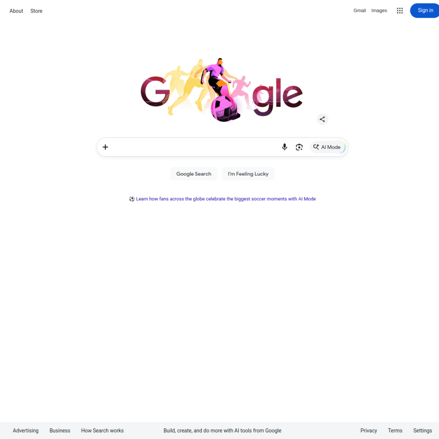 google.co.uk homepage screenshot