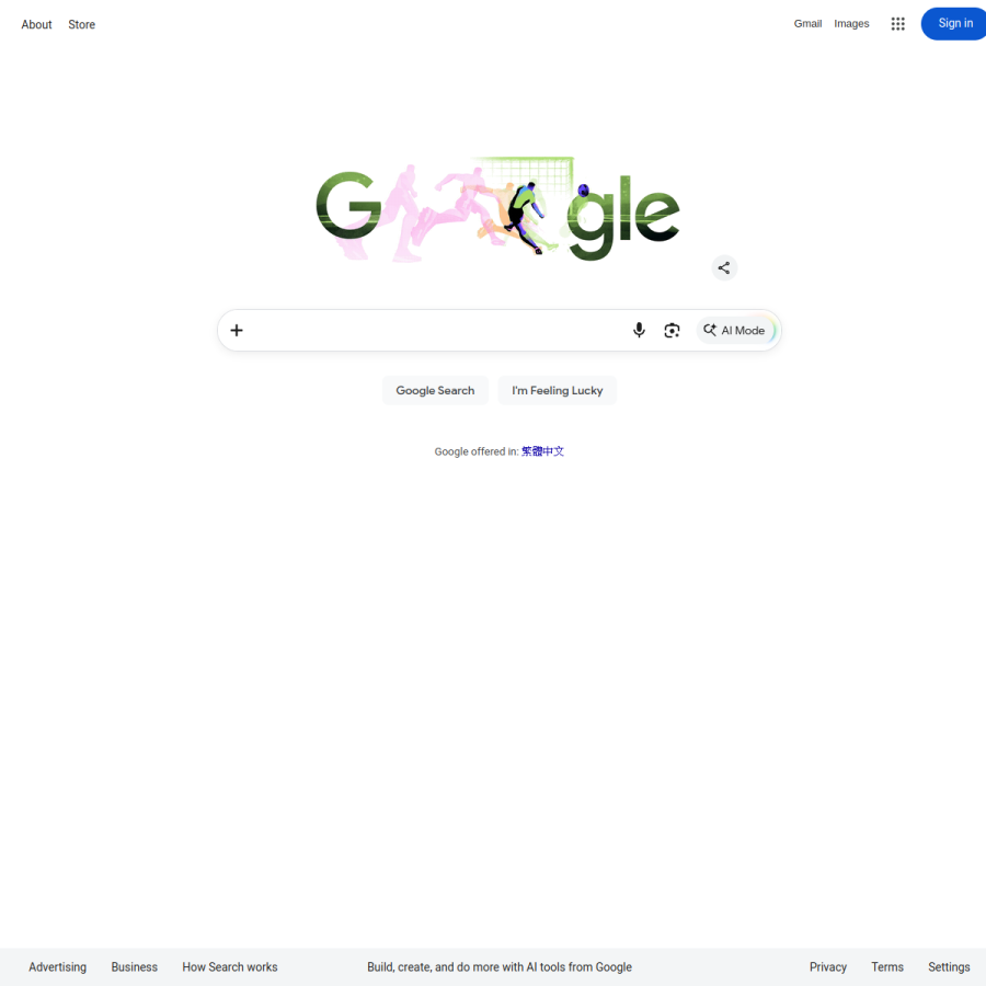 google.com.hk homepage screenshot
