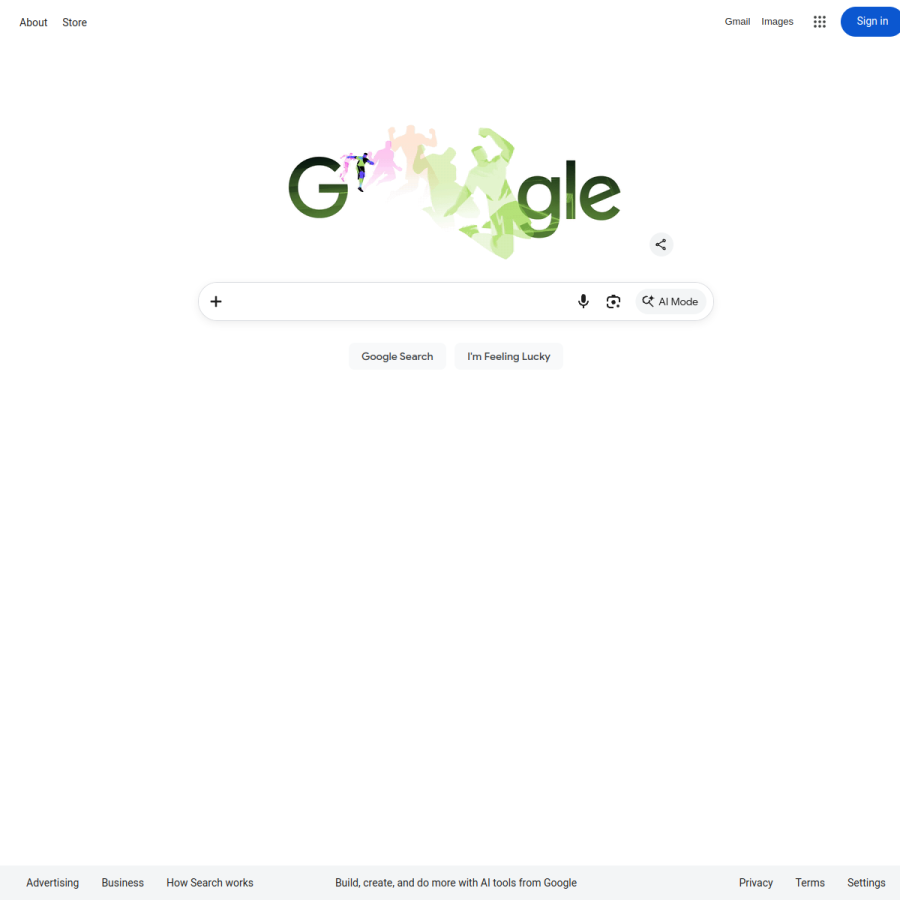 google.cz homepage screenshot