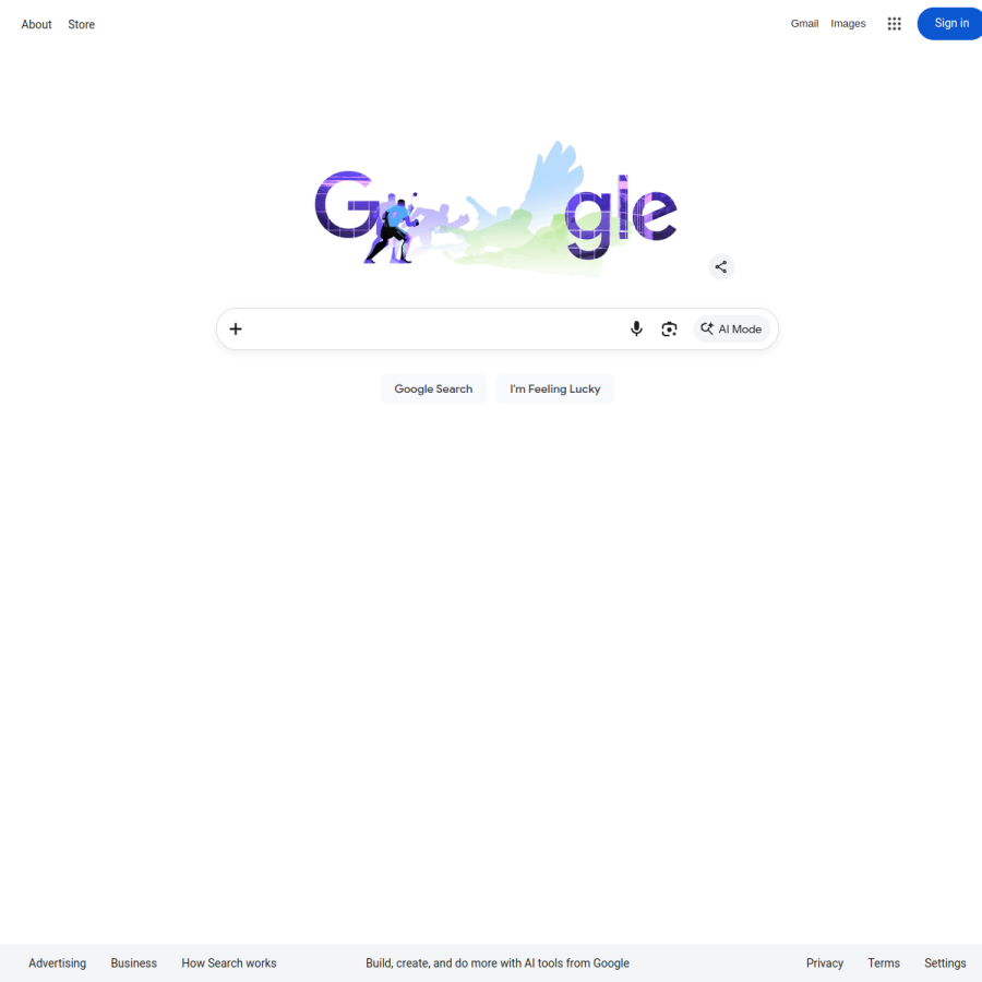 google.ge homepage screenshot