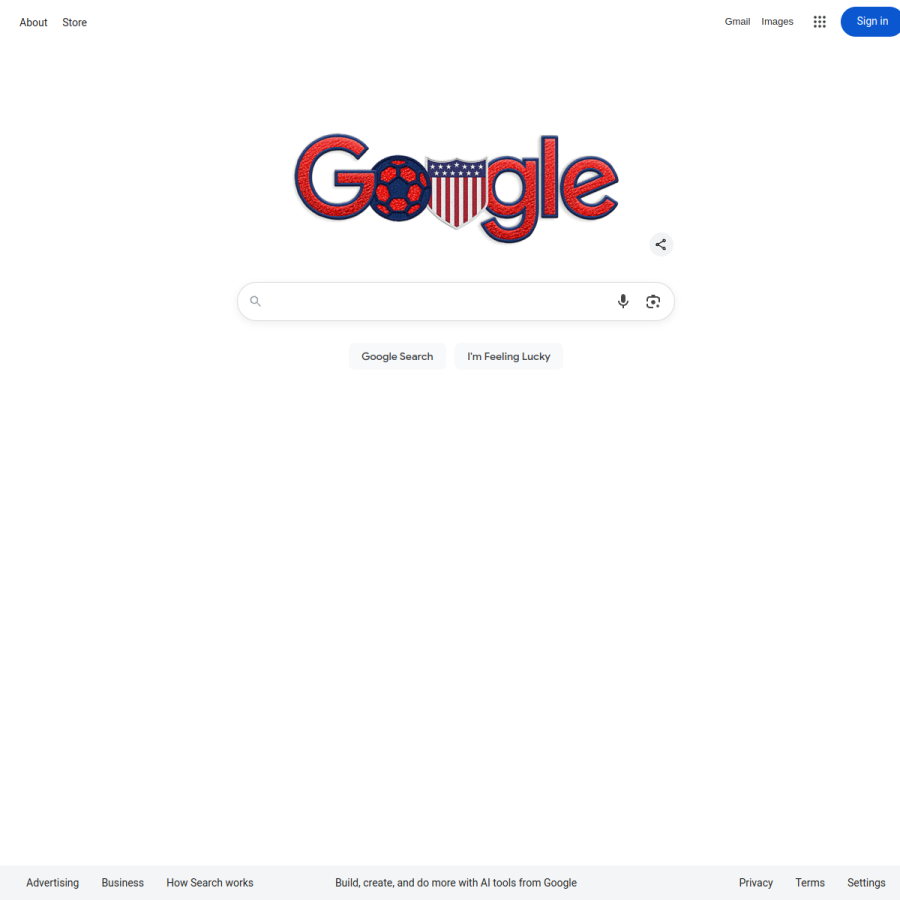 google.gr homepage screenshot