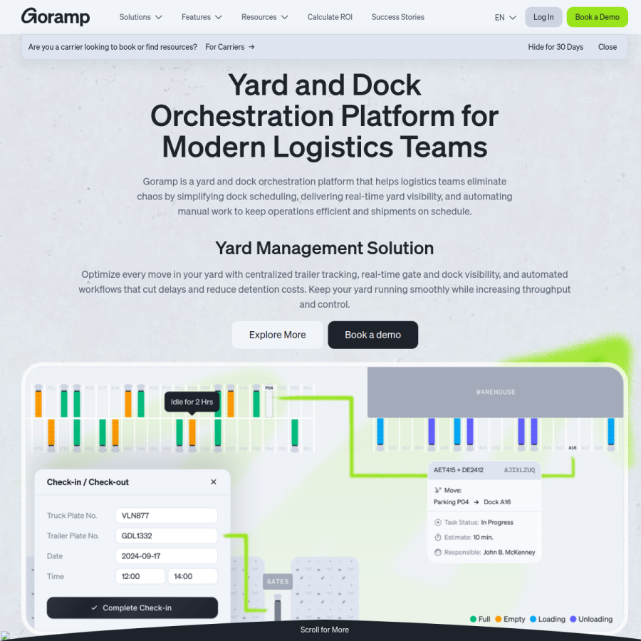 goramp.com homepage screenshot