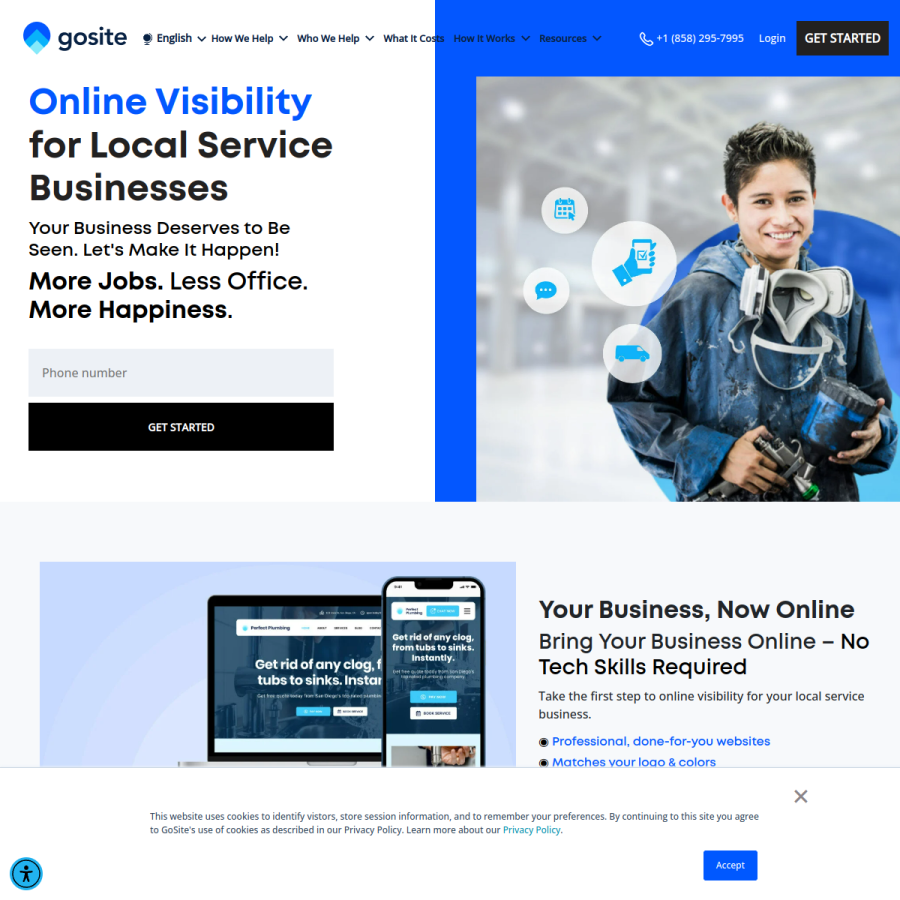gosite.com homepage screenshot