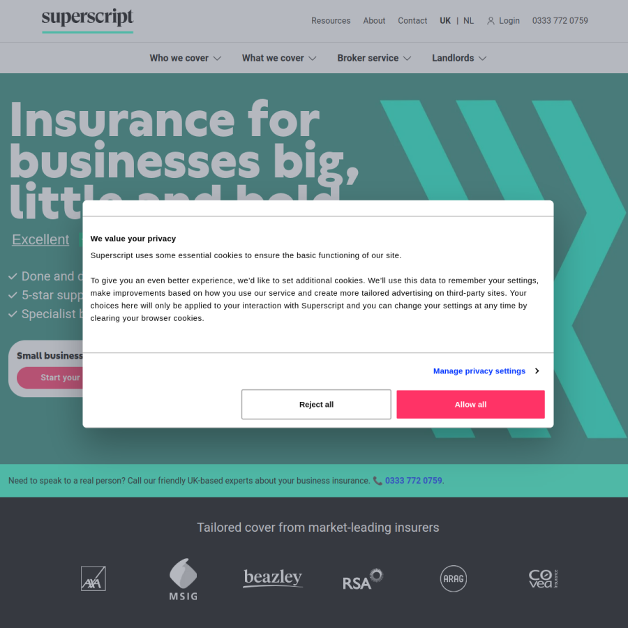 gosuperscript.com homepage screenshot