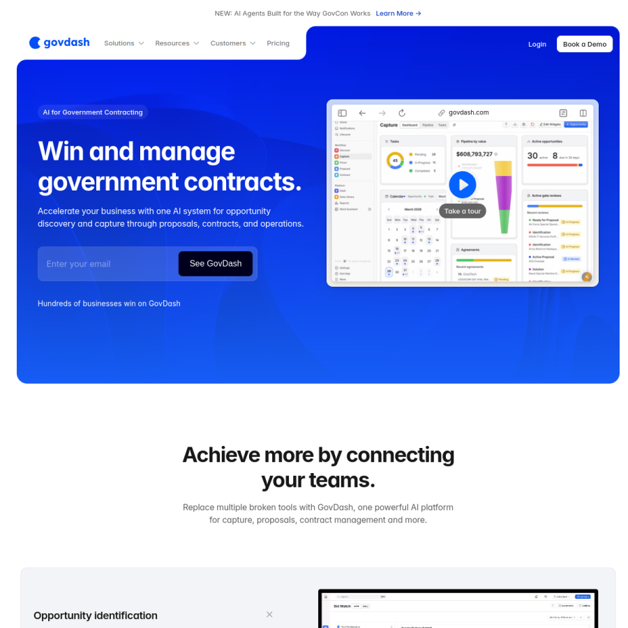 govdash.com homepage screenshot