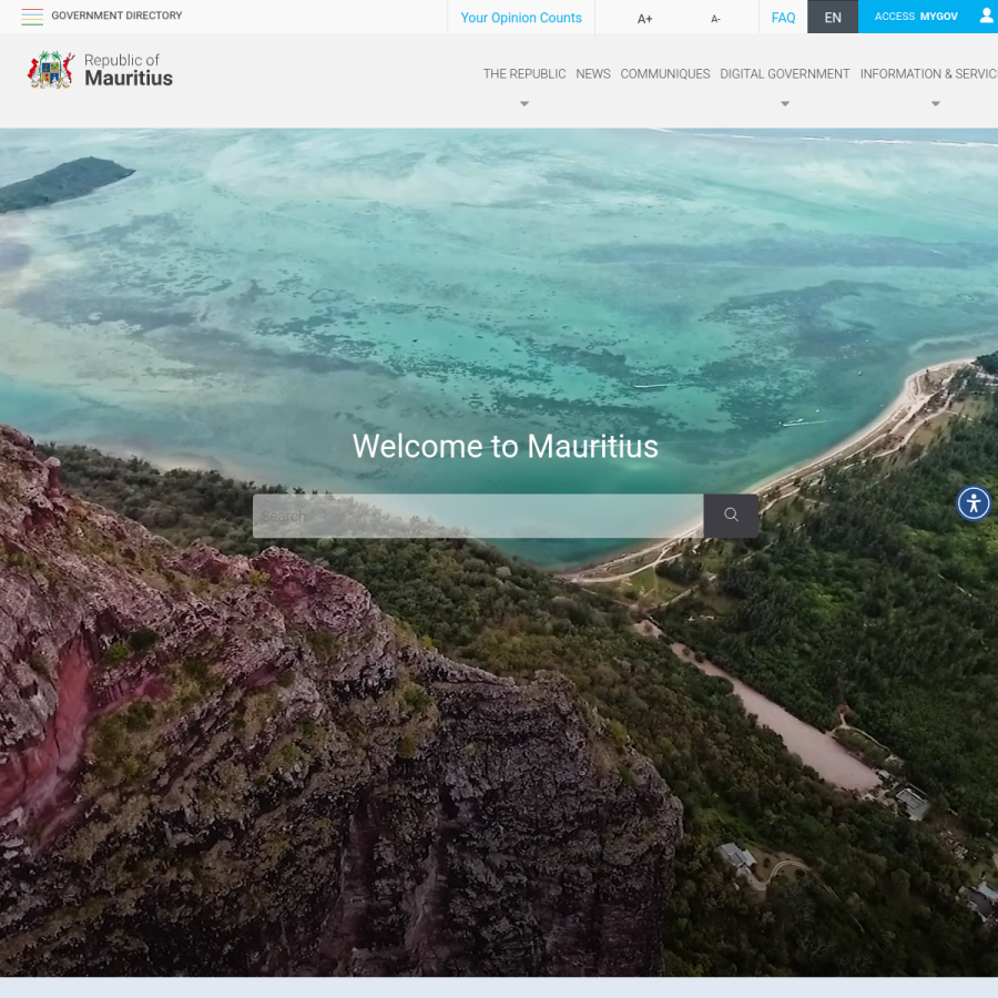 govmu.org homepage screenshot