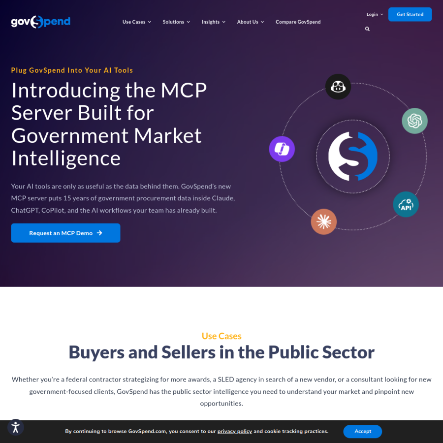 govspend.com homepage screenshot