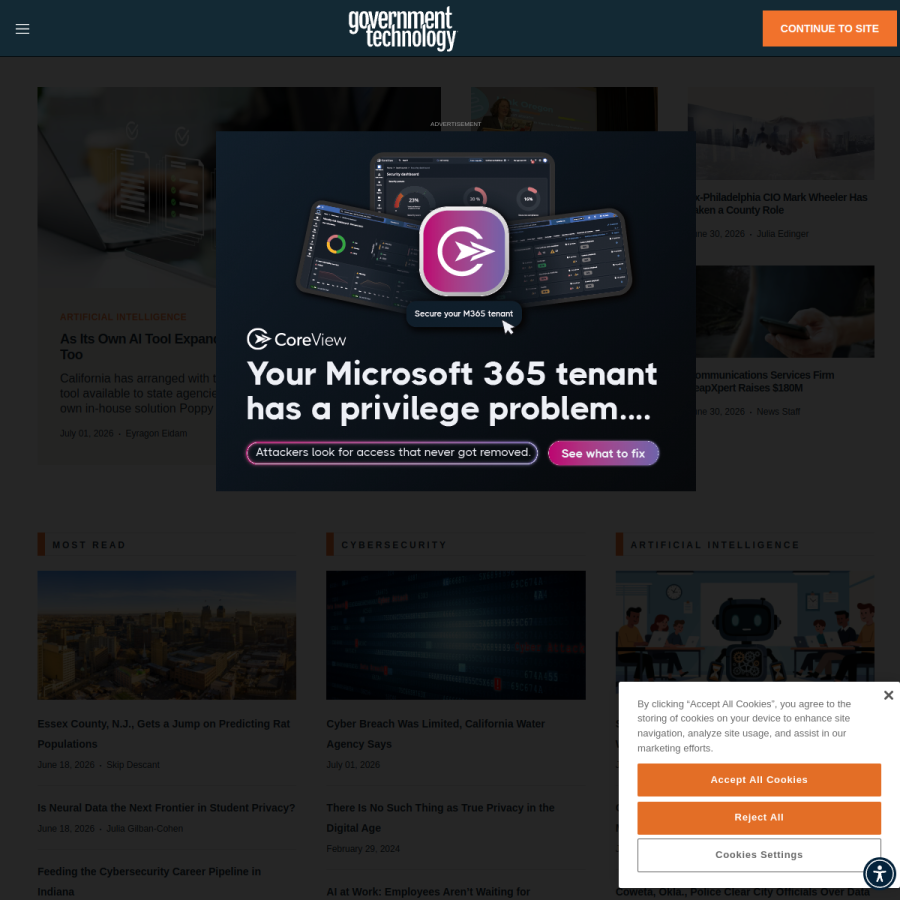 govtech.com homepage screenshot