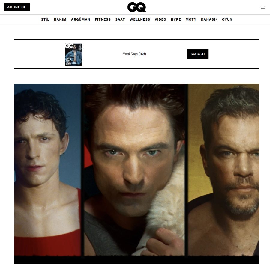 gq.com.tr homepage screenshot