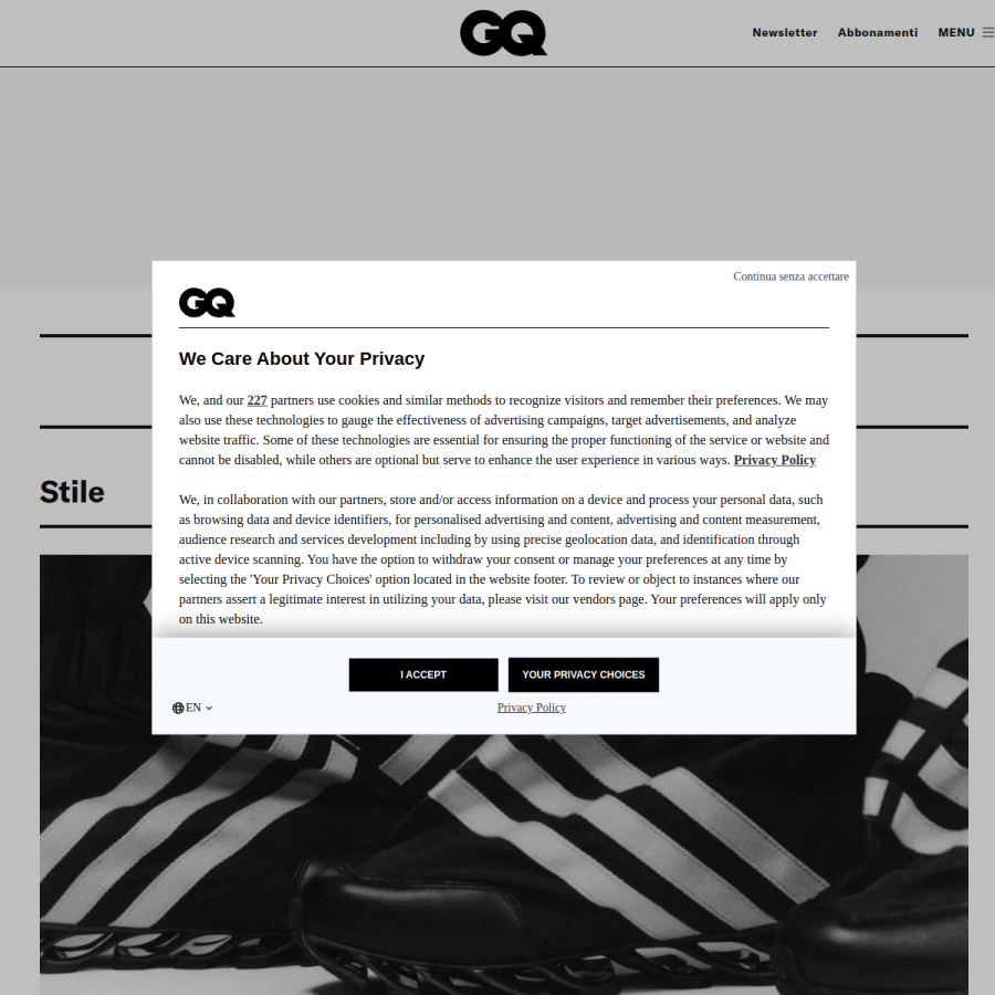 gqitalia.it homepage screenshot