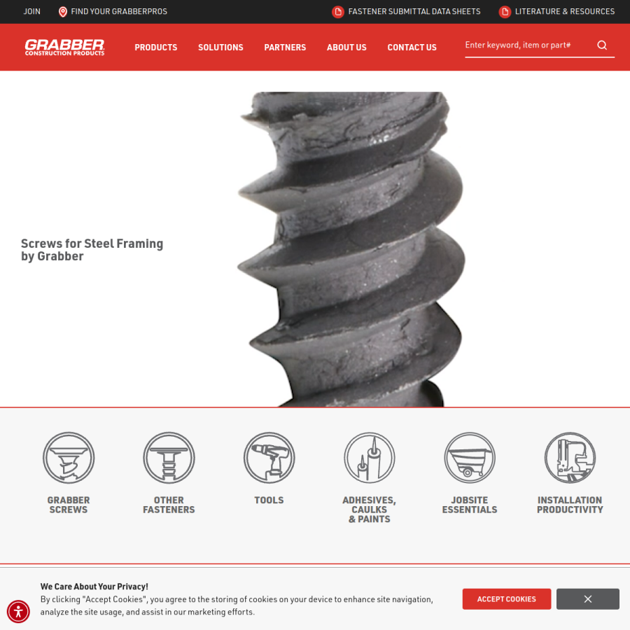 grabberpro.com homepage screenshot