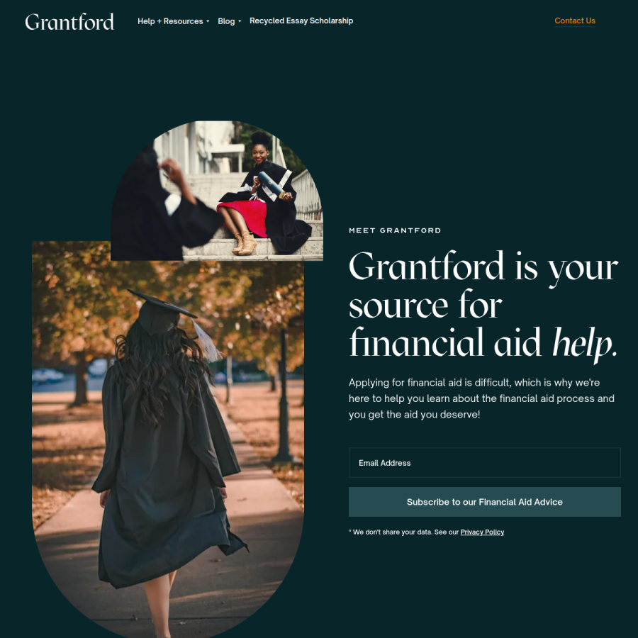 grantford.org homepage screenshot