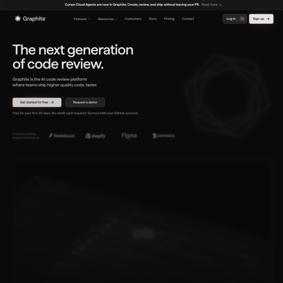 graphite.com homepage screenshot