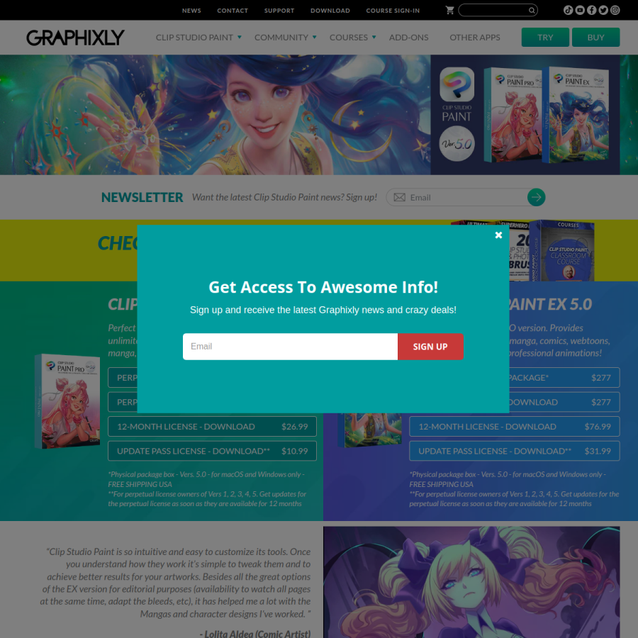 graphixly.com homepage screenshot