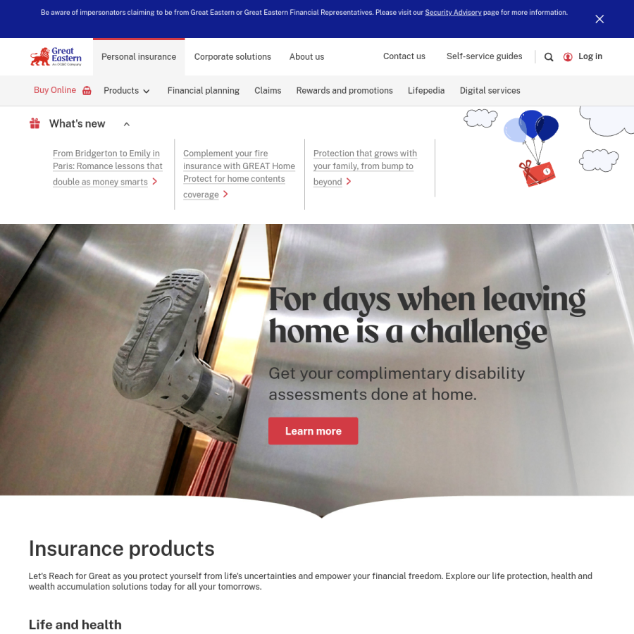 greateasternlife.com homepage screenshot