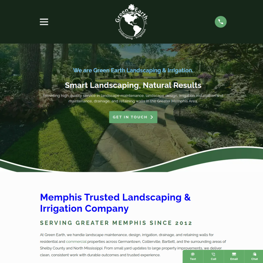 green-earthllc.com homepage screenshot