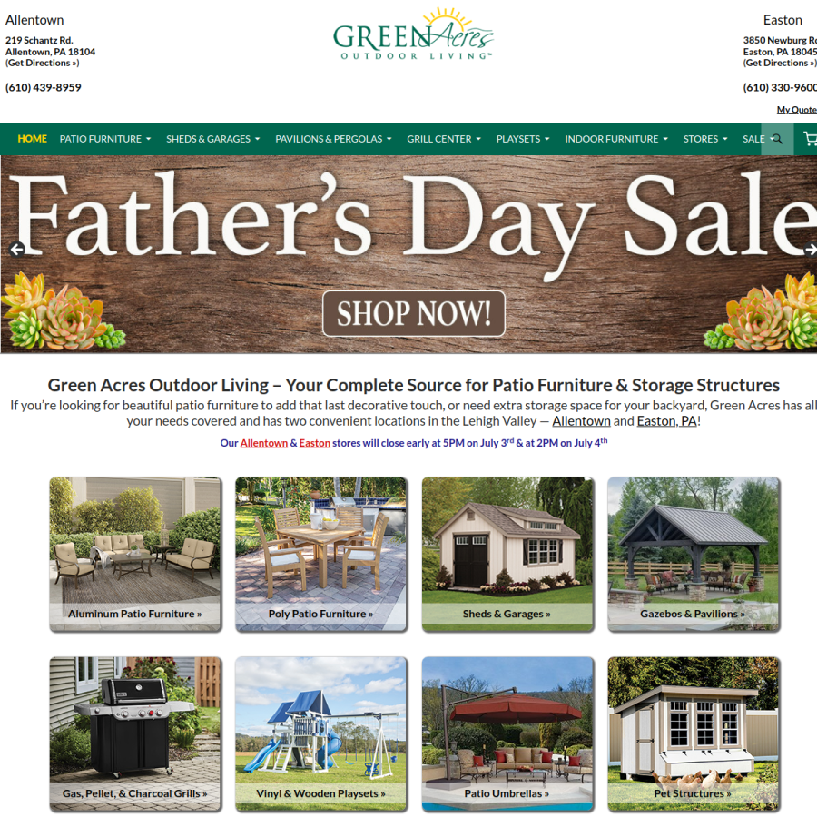 greenacres.info homepage screenshot