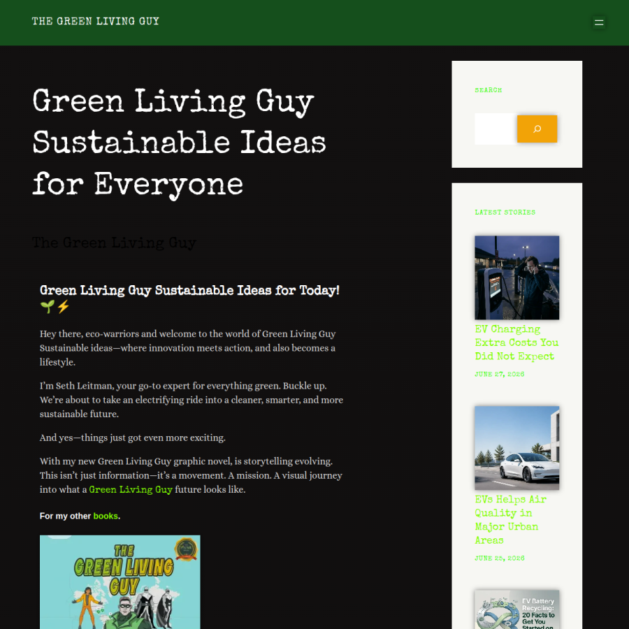 greenlivingguy.com homepage screenshot