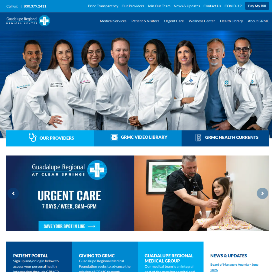 grmedcenter.com homepage screenshot
