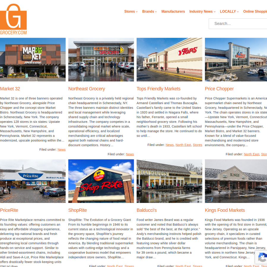grocery.com homepage screenshot