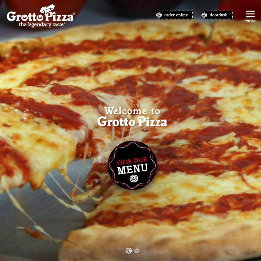 grottopizza.com homepage screenshot