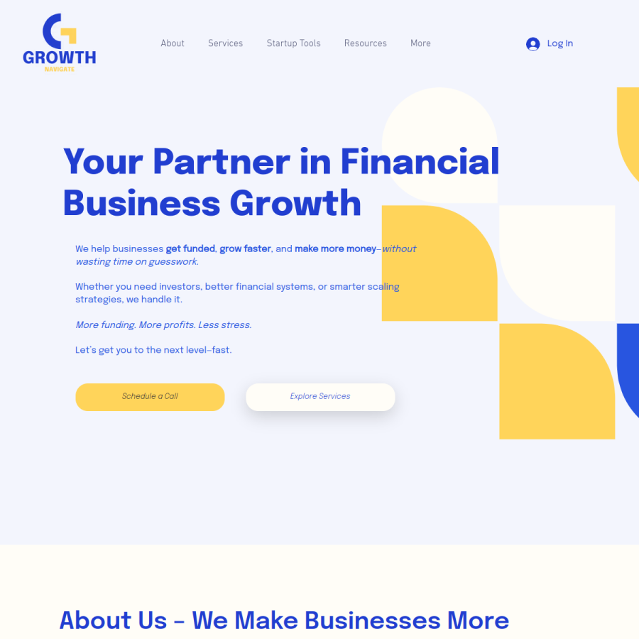 growthnavigate.com homepage screenshot