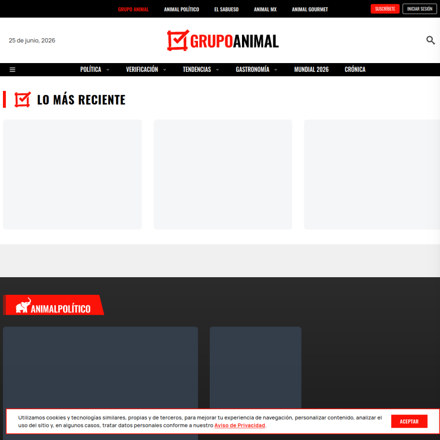 grupoanimal.mx homepage screenshot