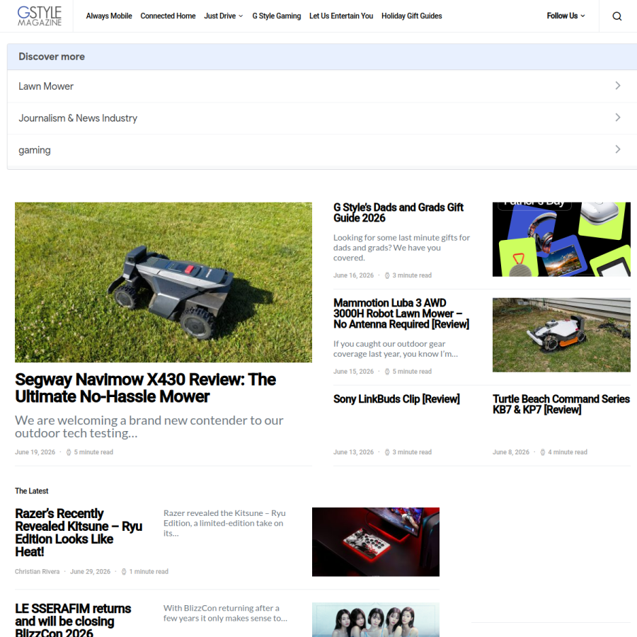 gstylemag.com homepage screenshot