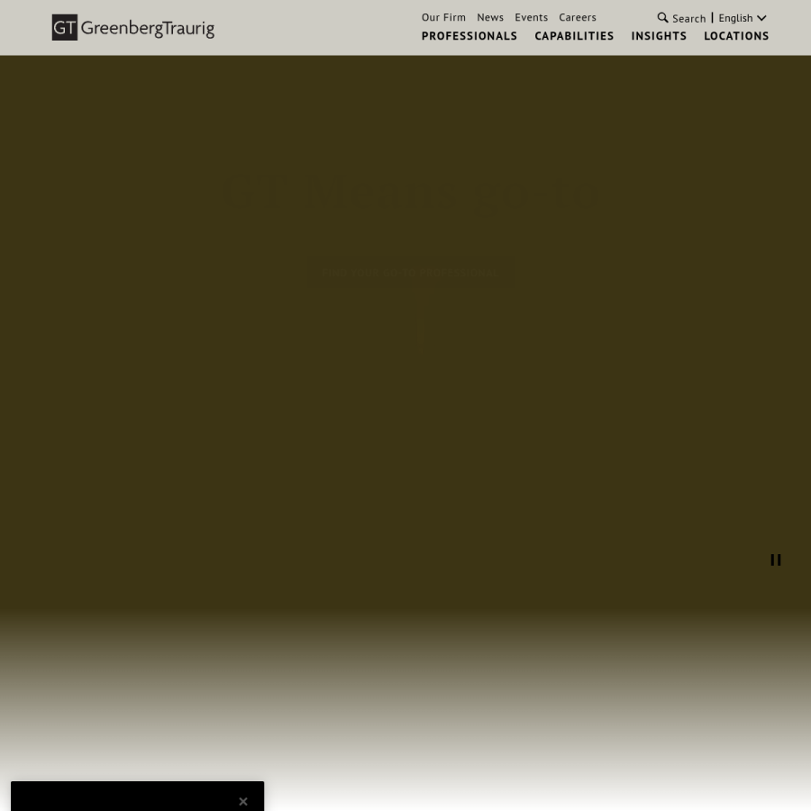 gtlaw.com homepage screenshot
