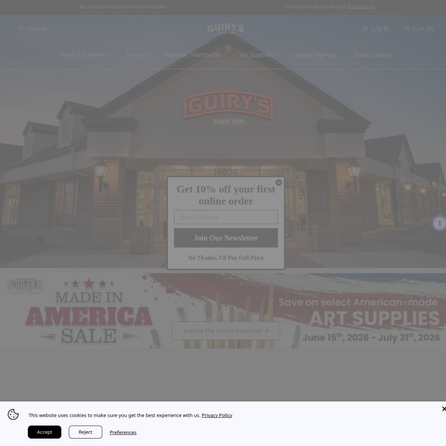 guirys.com homepage screenshot